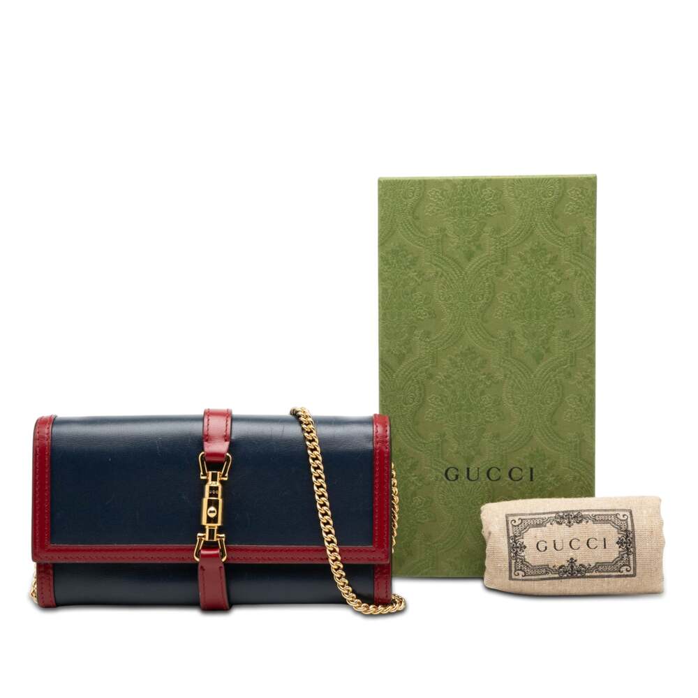 Gucci Jackie Continental Chain Wallet #326597G10B - Picture 8 of 8